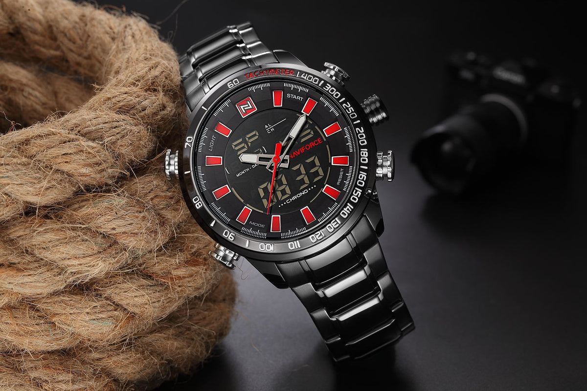 NAVIFORCE Men's Luminous Electronic Watch