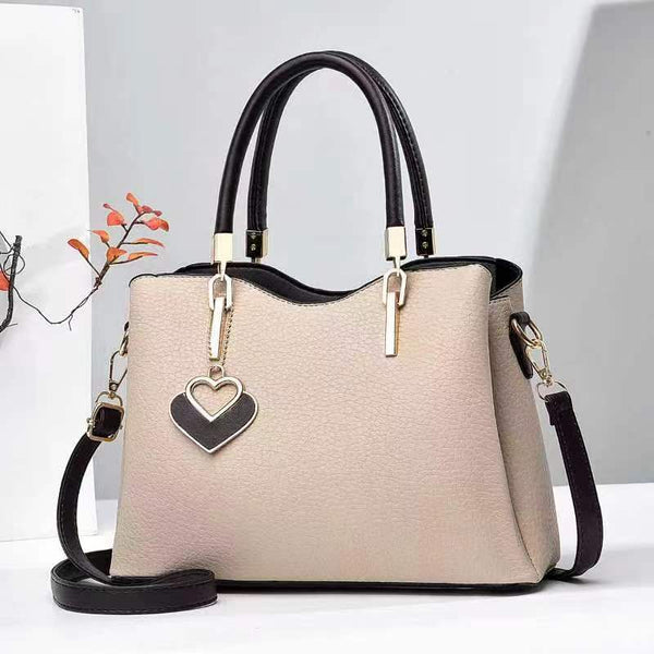 Women's Litchi-Pattern PU Leather Bag