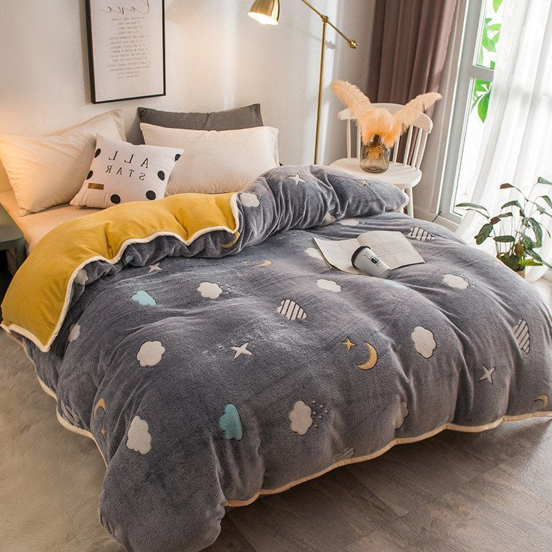 Housse de couette corail