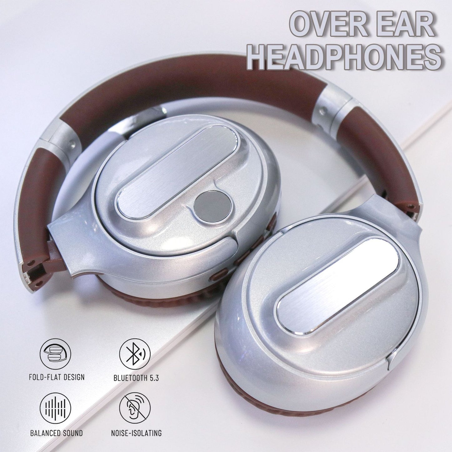 Casque Bluetooth sans fil rétro américain AKZ-13b avec affichage de la batterie et longue autonomie