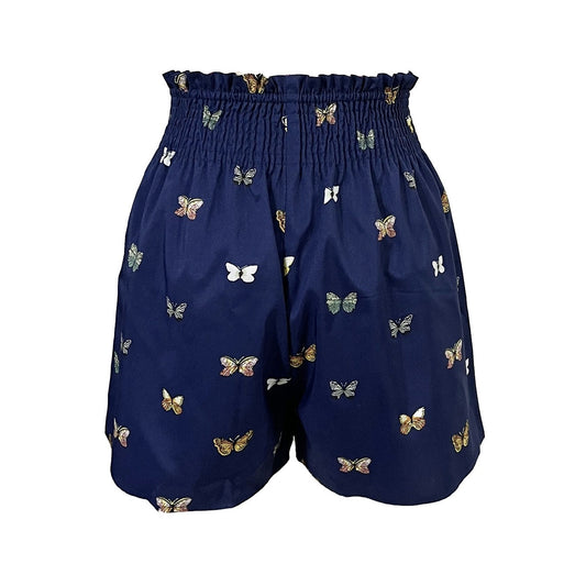 Womens Butterfly Print Casual Shorts