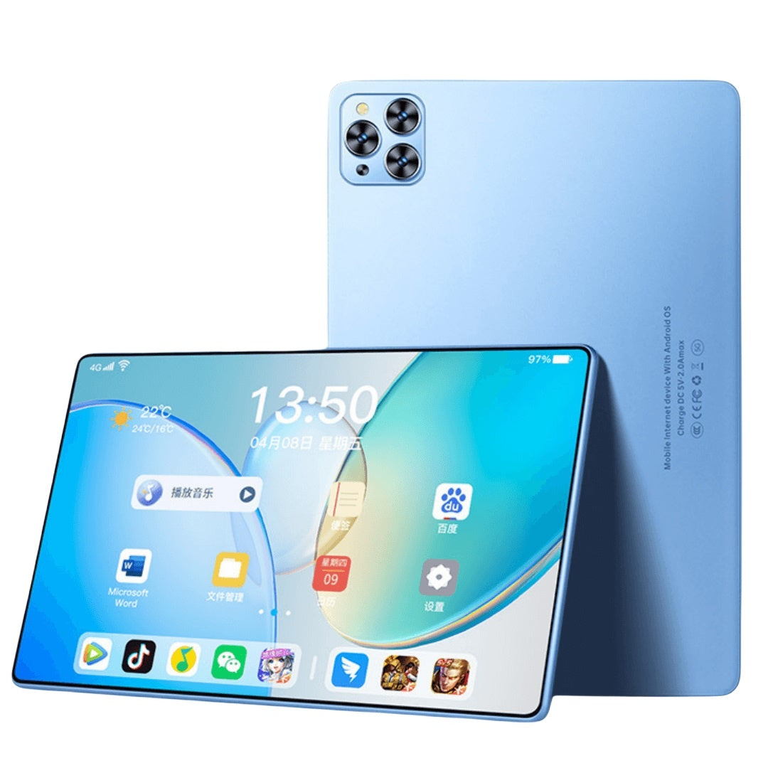 Tablette Android 12.0 PC MTK6762 10.1 pouces 4 Go de RAM