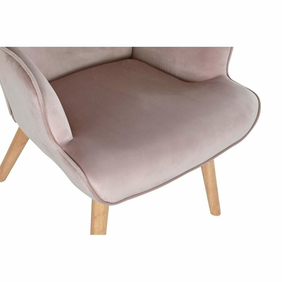 Armchair DKD Home Decor Pink Polyester Wood 67 x 69 x 96 cm 75 x 69 x 96 cm