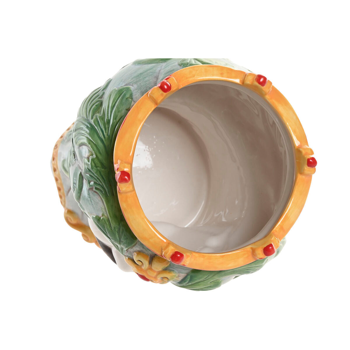 Planter Home ESPRIT Green Multicolour Porcelain 15 x 15 x 26.5 cm (2 Units)