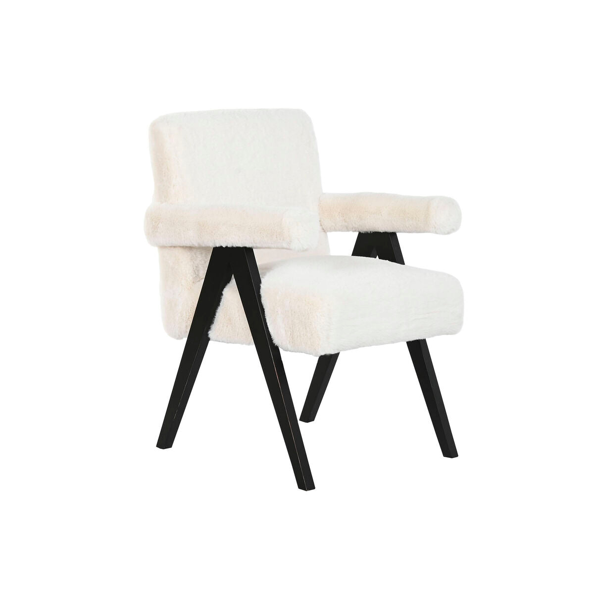 Armchair Home ESPRIT White Wood 54 x 64 x 86 cm