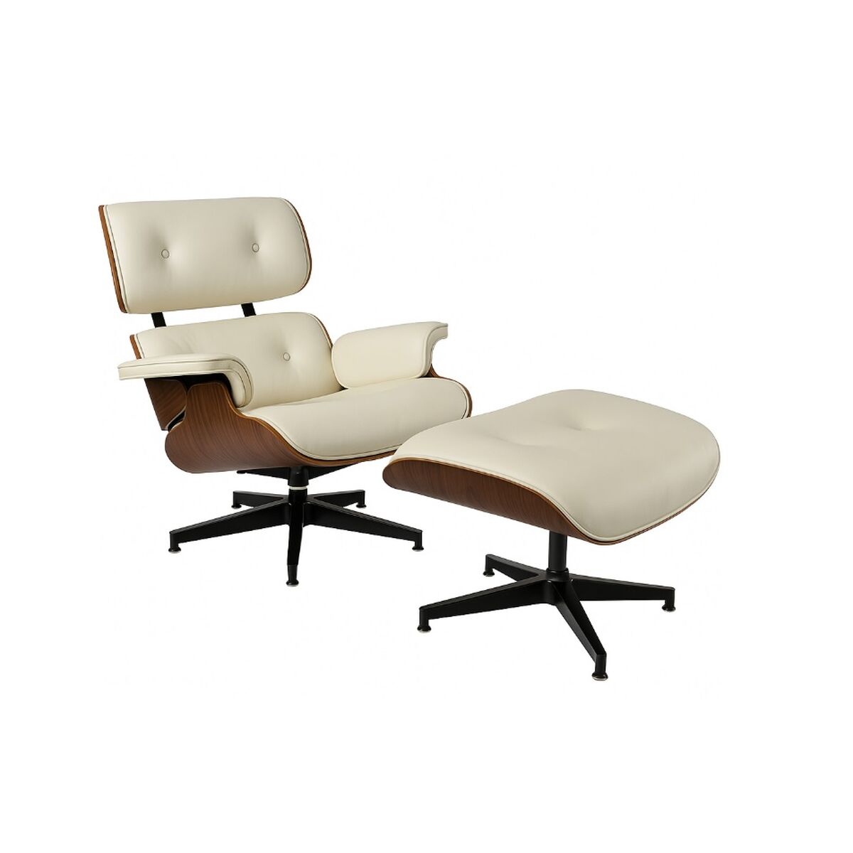 Armchair Home ESPRIT White Brown Walnut 89 X 87 X 79 cm