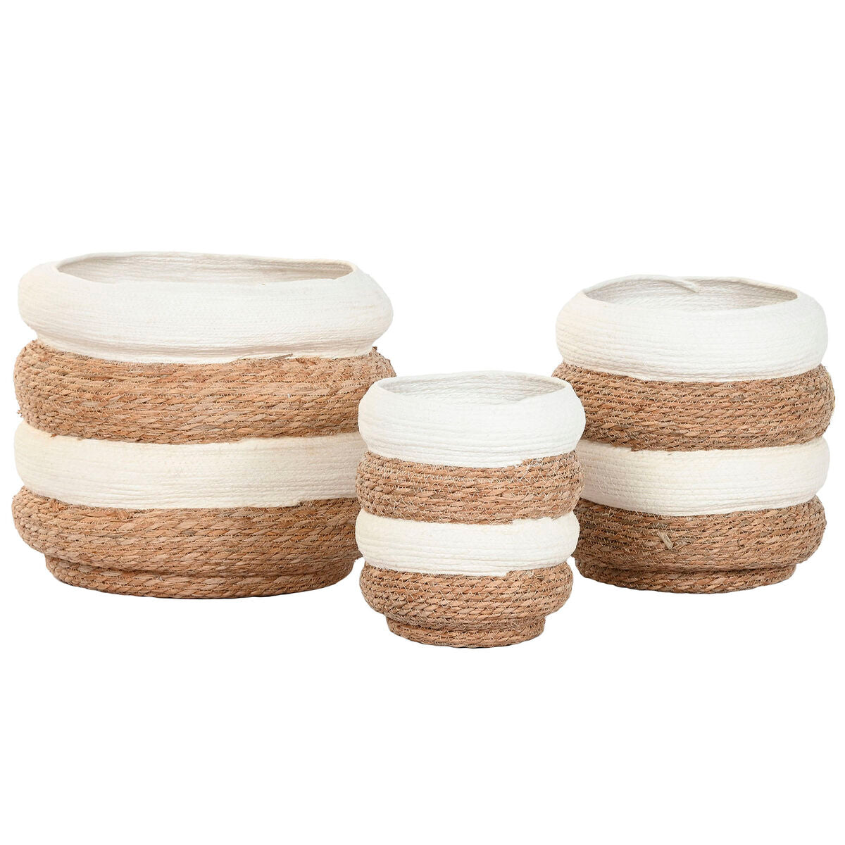 Planter Home ESPRIT Bicoloured Fibre Urban (3 Pieces)