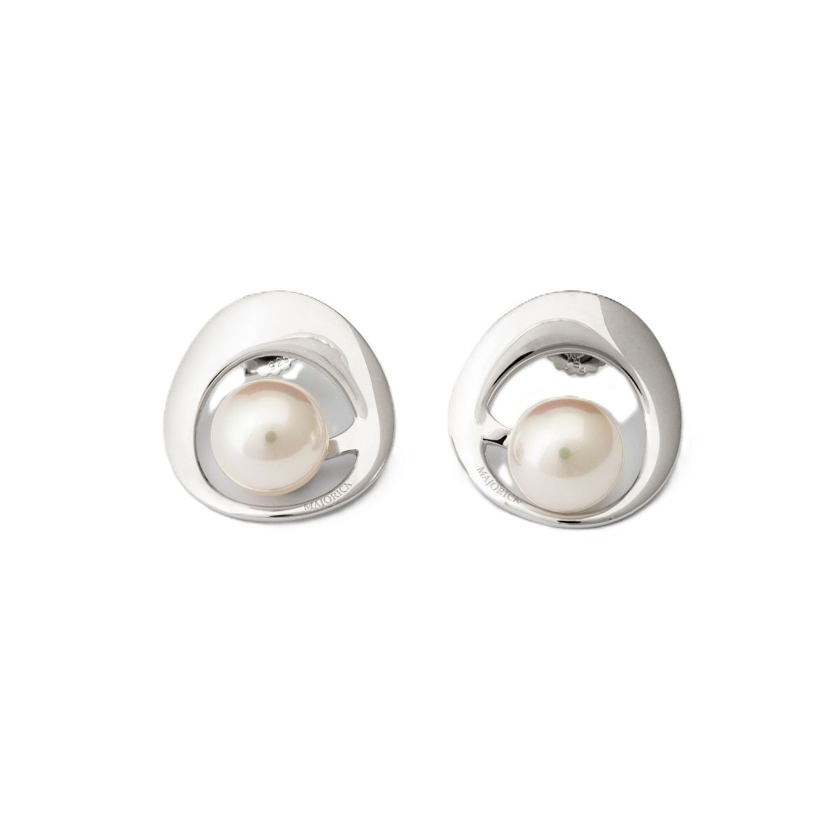 Ladies' Earrings Majorica 17095.01.2.E00.906.1 Silver