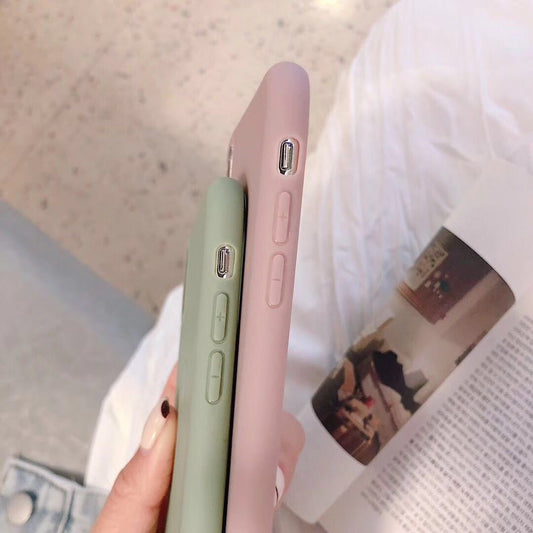 Love solid color phone case