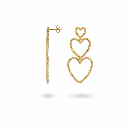 Ladies' Earrings 24KAE 42442Y Golden