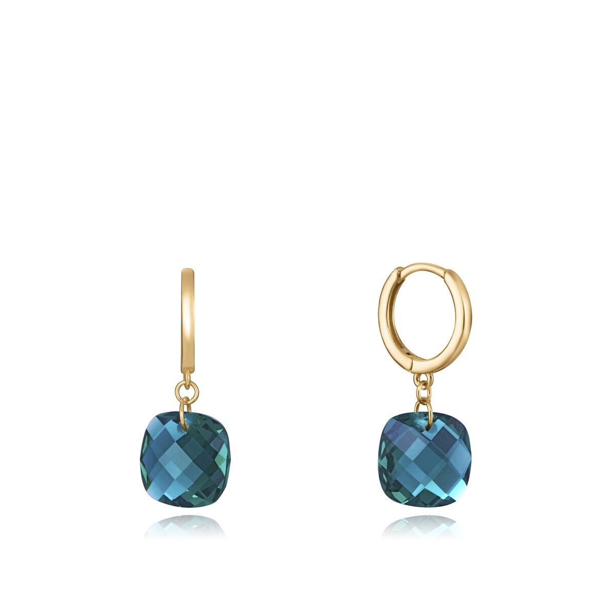 Ladies' Earrings Viceroy 13102E100-52 Sterling silver 925 Golden Green