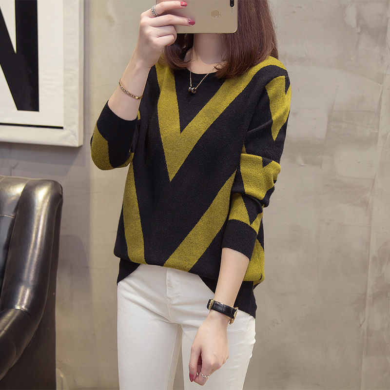 Pull ras du cou d'automne pour femme