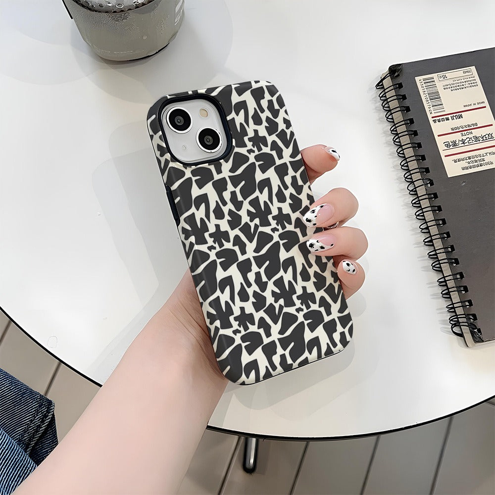 Coque de téléphone à motif Apple 14pm coque 2-en-1 Ip16pro coque rigide femme 12pm 15