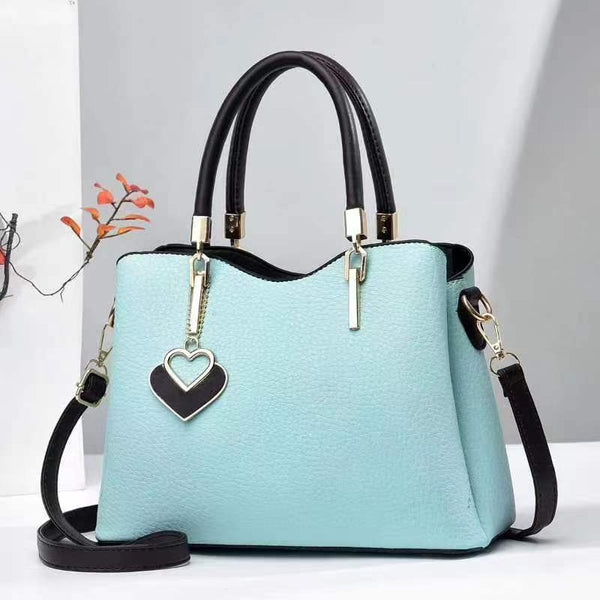 Women's Litchi-Pattern PU Leather Bag
