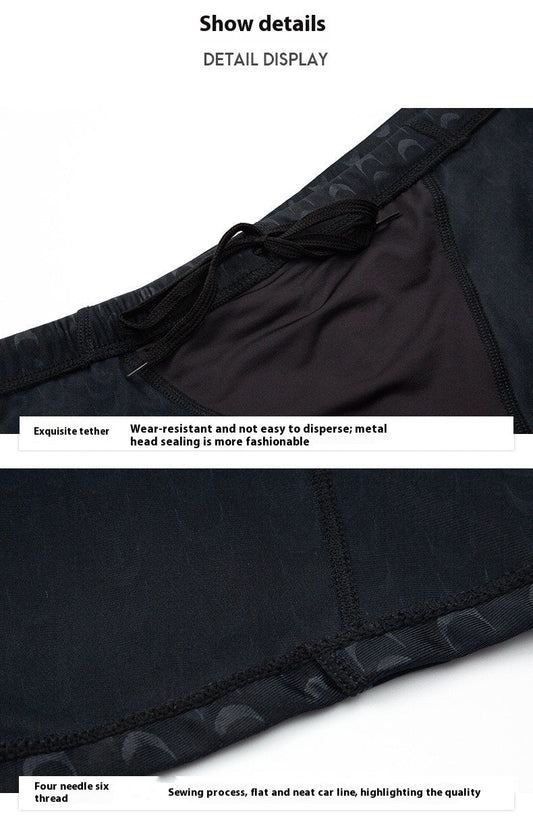 Slip de bain homme en tissu imperméable "peau de requin" pour le surf à la plage