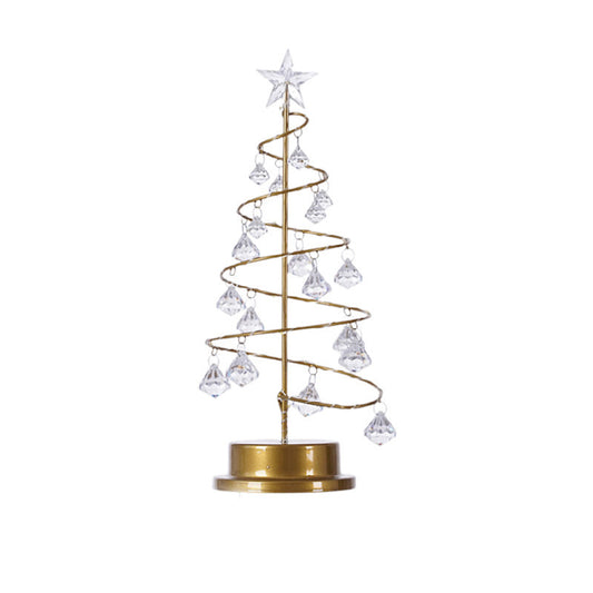 Crystal Tree Lamp Night For Christmas Tree LED Pendant Table Lamp