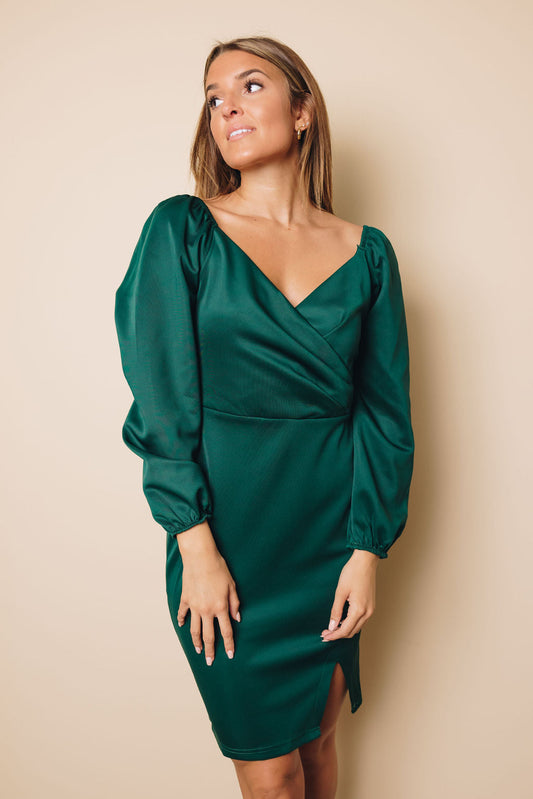 Fargo Bubble Sleeve Mini Dress