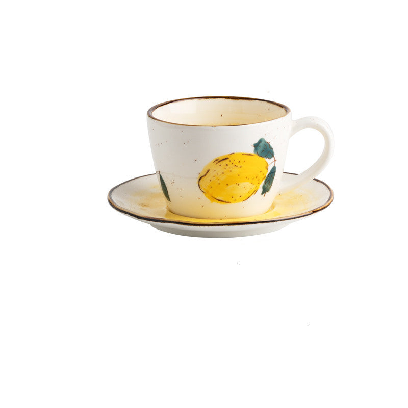 Tasse à café en céramique peinte