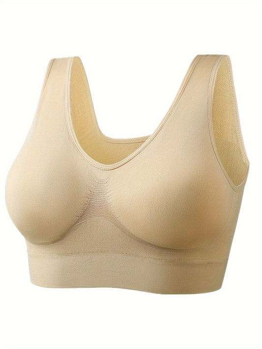 Soutiens-gorge de sport sans armatures pour femmes, lot de 6 – Respirants, maintien moyen, sans rembourrage, dos nu sans couture pour yoga et course à pied