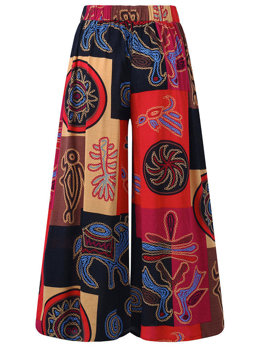 Nouveau pantalon décontracté ample à imprimé pour femme, collection automne 2023, en stock