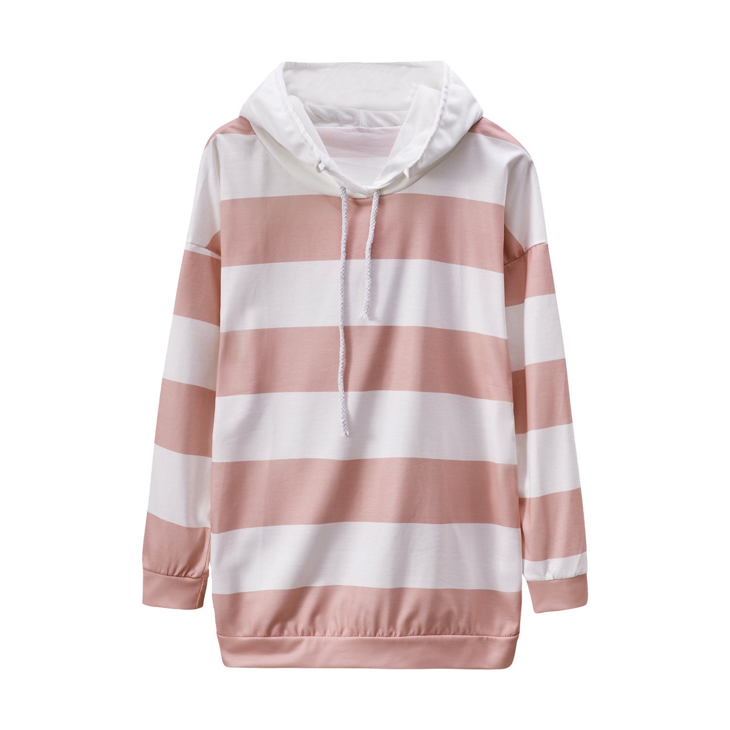 Pull fin rayé à manches longues pour femme