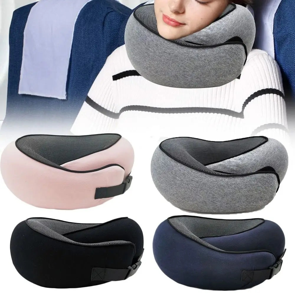 Oreiller de voyage cervical en mousse à mémoire de forme souple