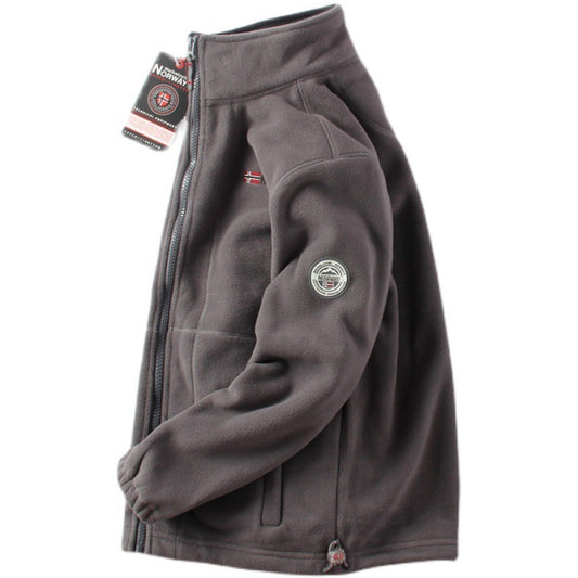 Mens Double-sided Polar Fleece Jacket