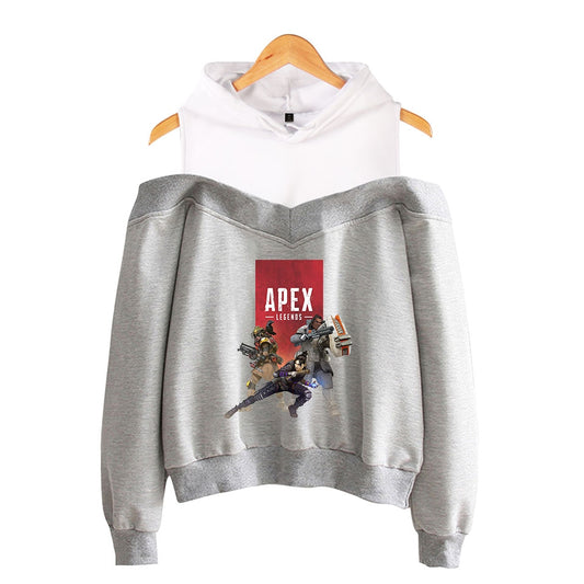 Apex Legends Print Hoodies Sweatshirts Women Sleeve Off-Shoulder Exclusive
