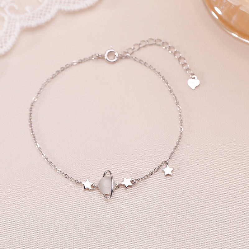 Sterling Silver Planet Bracelet