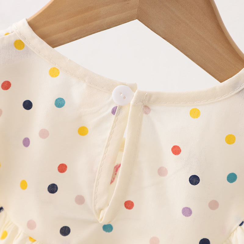 Polka Dot Sans Manches Style Western