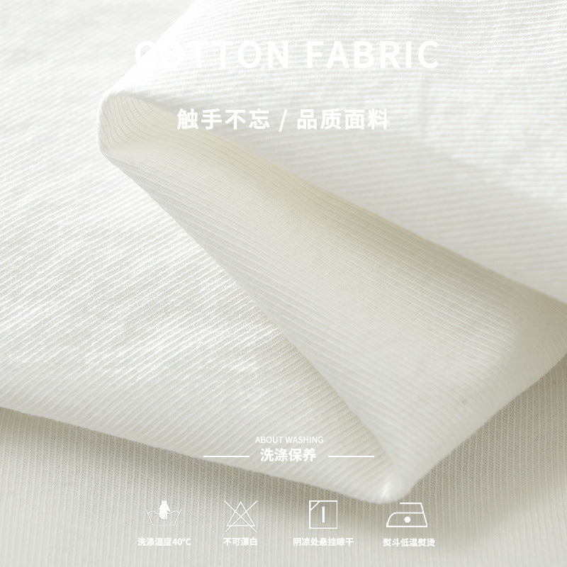 Chemise simple à manches longues en coton