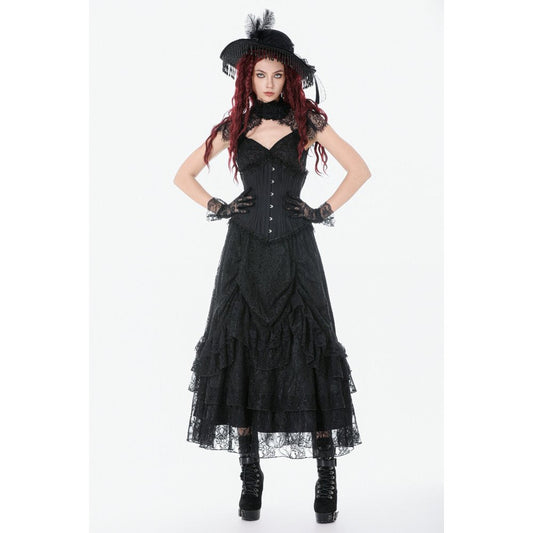 Dark in Love Talia Gothic Longline Metal Boned Corset