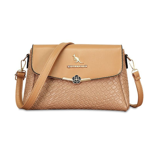 Plaid PU Leather Crossbody Bag