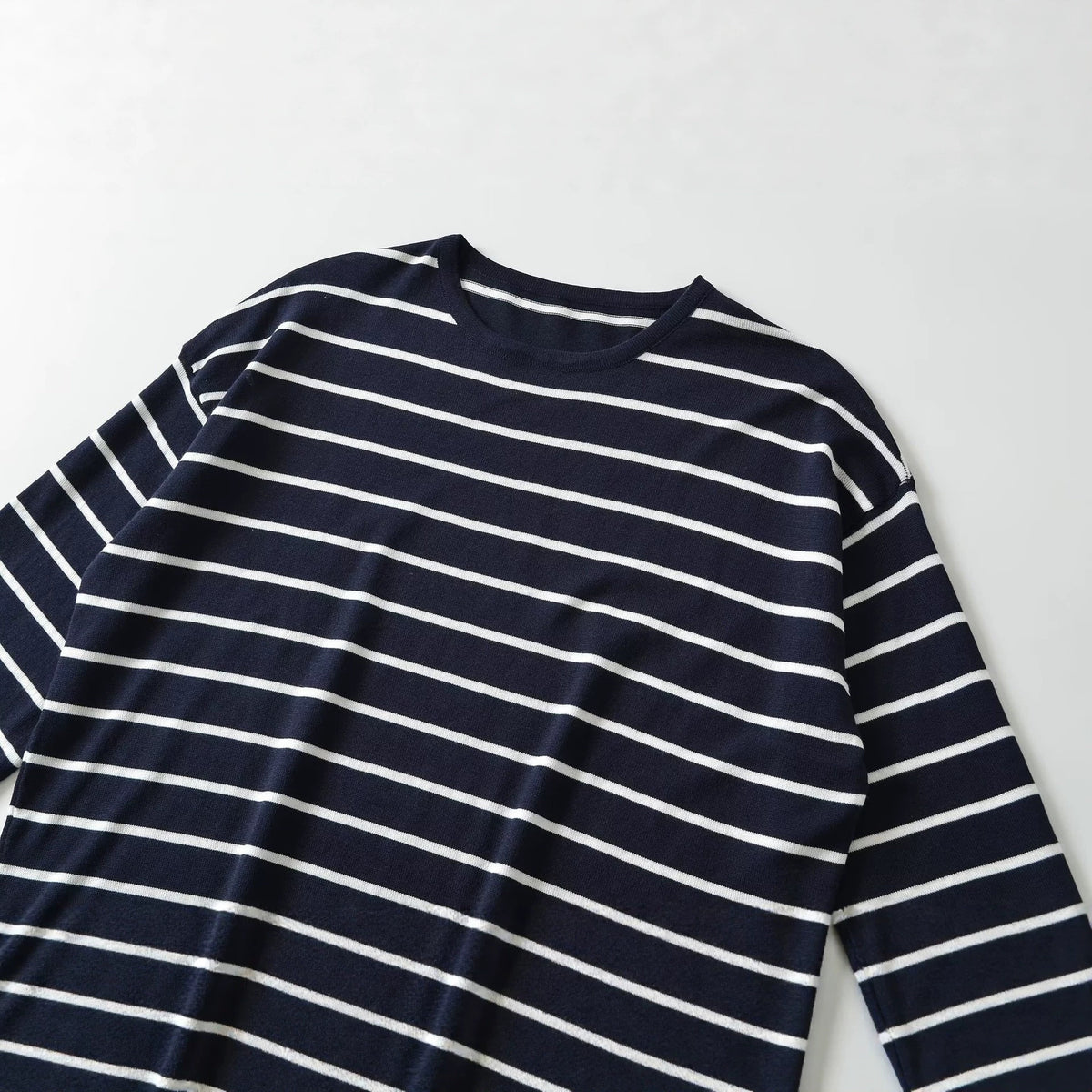 Women's Striped Round-Neck Sweater