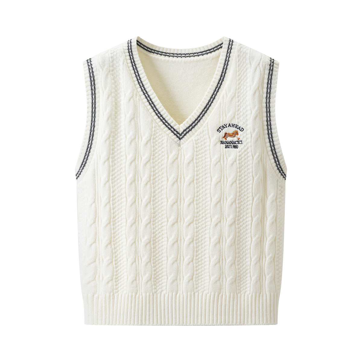 Women's Casual Fur-Collar Sweater Vest
