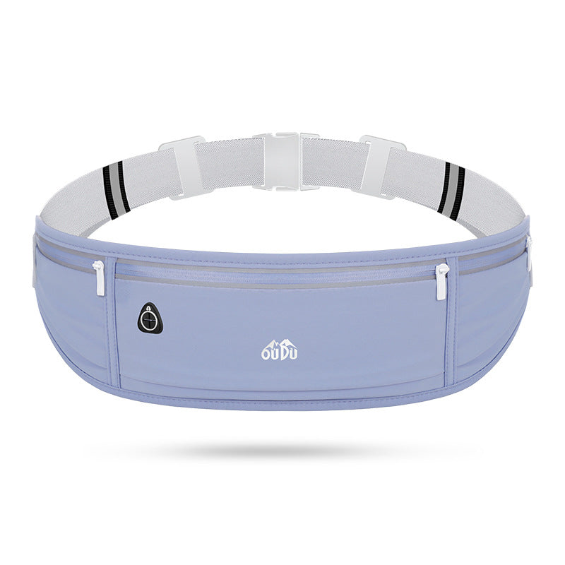 "Sac Banane de Sport Extérieur, Pochette Étanche Grande Capacité pour Téléphone Portable, Sac de Taille Élastique Unisexe pour la Course et le Fitness"