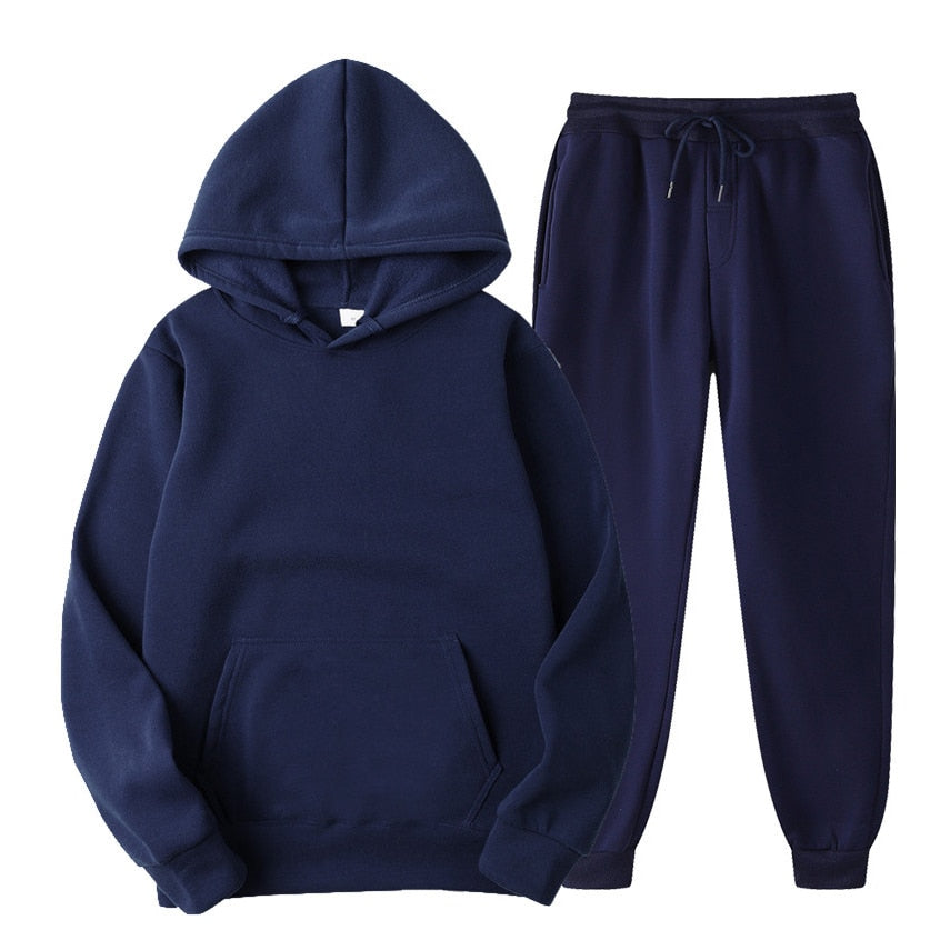 Men's Hooded Tracksuit Set - Hoodie & Sweatpants