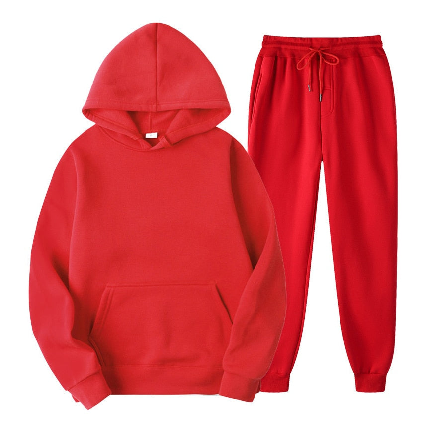 Men's Hooded Tracksuit Set - Hoodie & Sweatpants