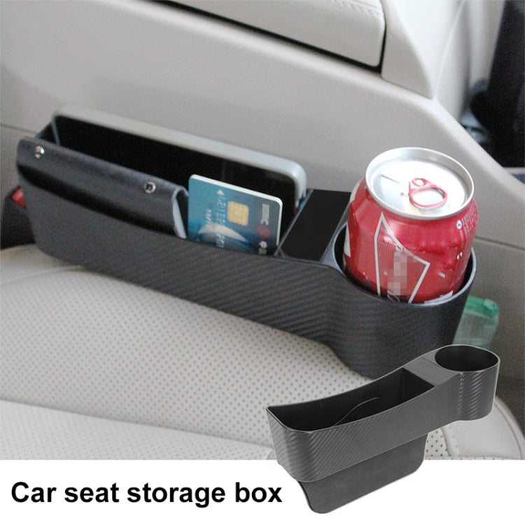 CARFU AC-2294 Boîte de rangement multifonctionnelle pour interstice de siège auto (Marron)
