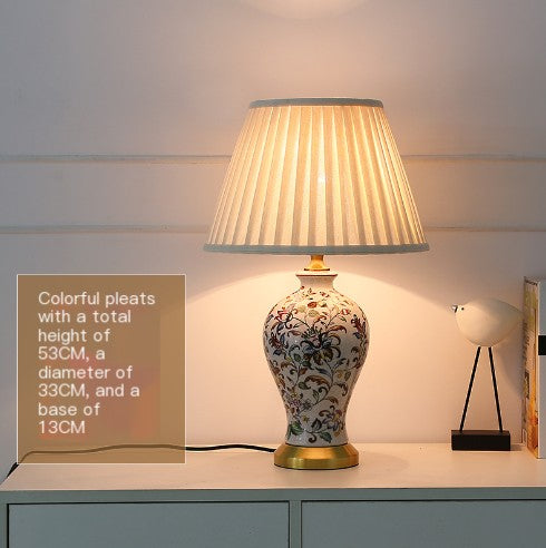 Classic Ceramic Lamp with Porcelain Finish (One Piece)