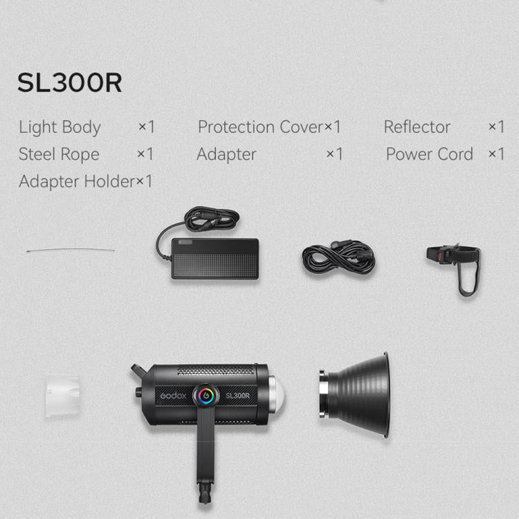 Godox SL300R RGB LED Video Light 310W CRI/TLCI 97+ COB Monolight Bowens Mount Studio Photo Light (UK Plug)