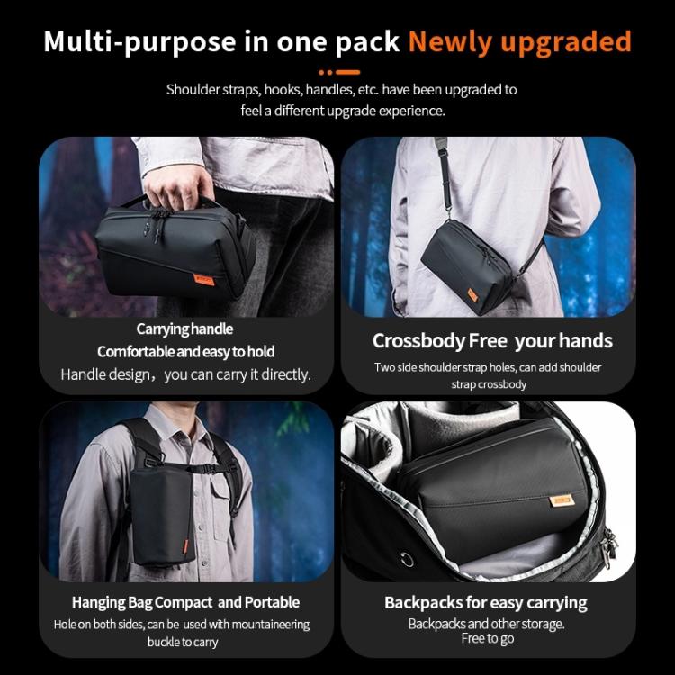 STARTRC Multifunctional Photography Storage Pack Data Camera Digital Bag (Black)