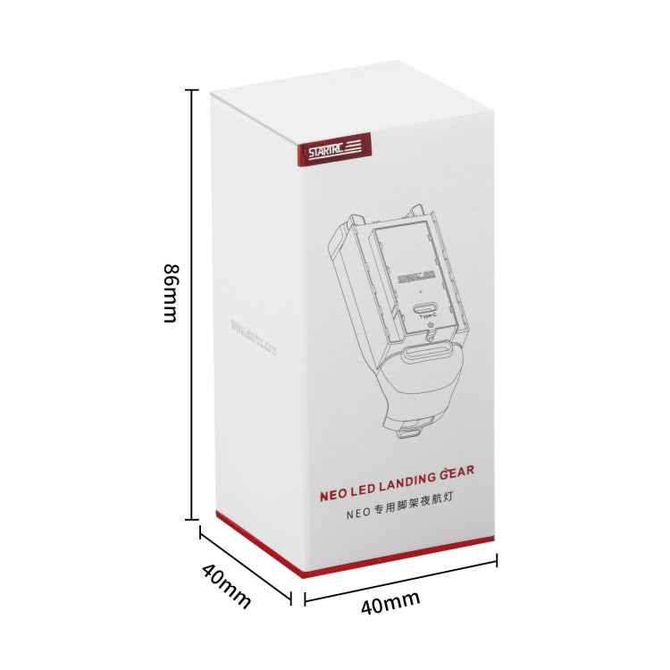 For DJI Neo STARTRC LED Light Heightened Landing Gear Training Rack (Grey)