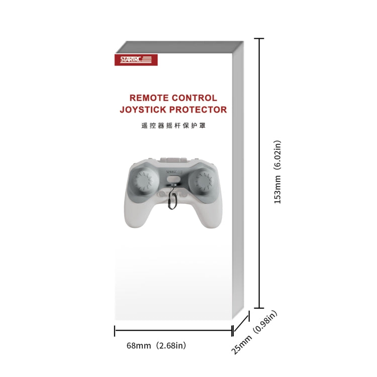 For DJI Avata 2 / FPV 3 / 2 STARTRC Remote Controller Thumb Rocker Guard Protector Case (Grey)