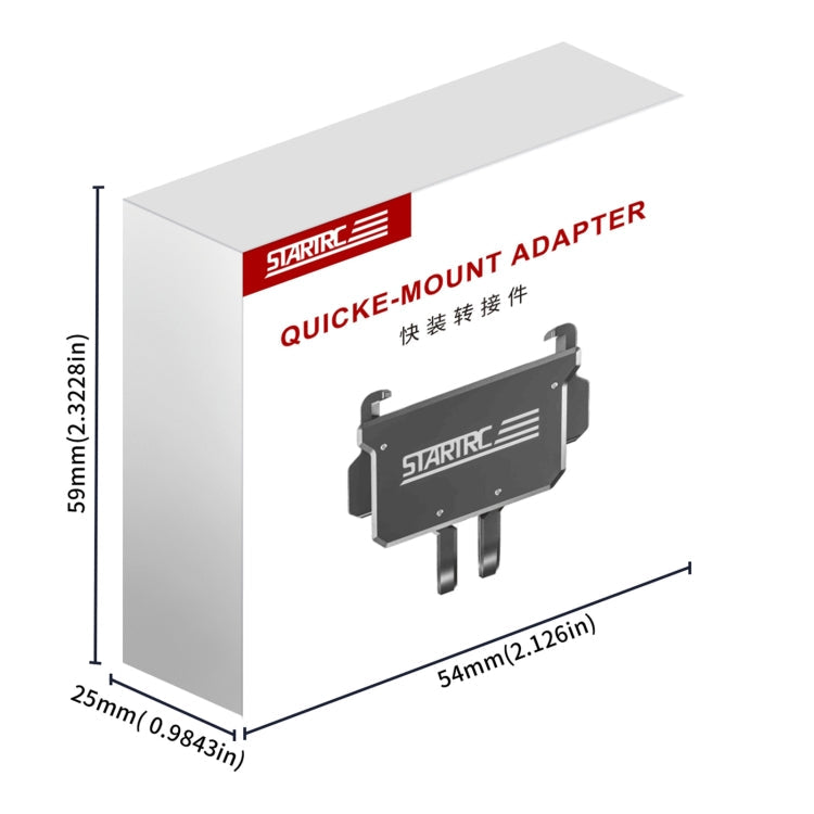 Pour le support d'extension d'adaptateur à montage rapide STARTRC DJI Pocket 3 (noir)