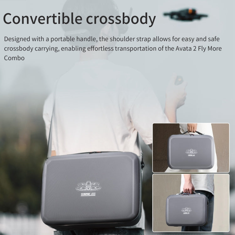 For DJI Avata 2 STARTRC Drone Handbag Messenger Storage Bag (Light Grey)