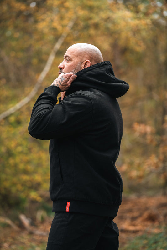 NVYSKN Mens Canvas Bomber Jacket