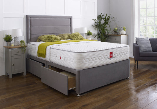 Athens Divan Bed Set with Border Headboard