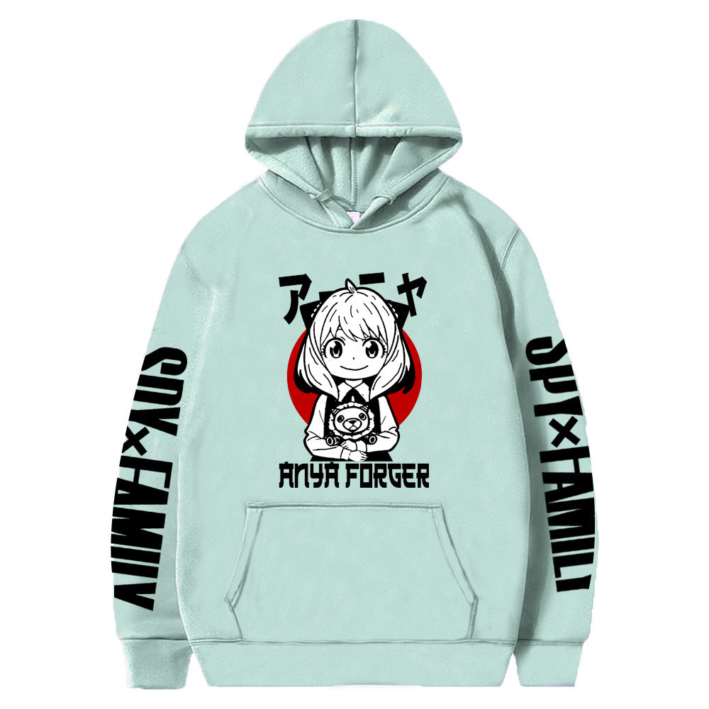 Anya Red Moon Hoodie Loose Sweatshirt Spy Family