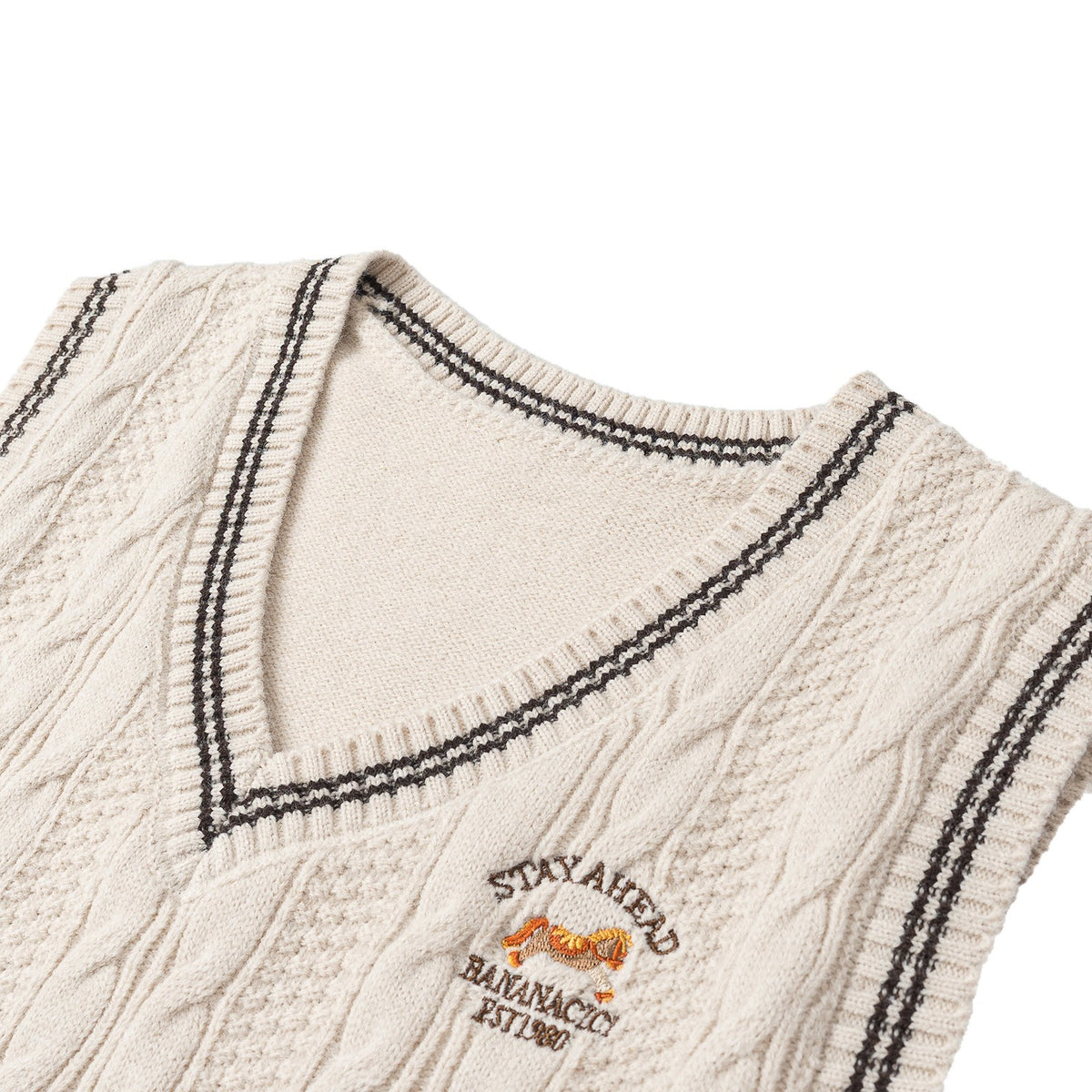 Women's Casual Fur-Collar Sweater Vest